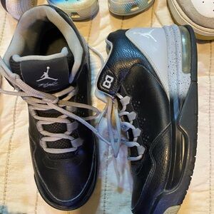 Jordan Black and Gray Sneakers